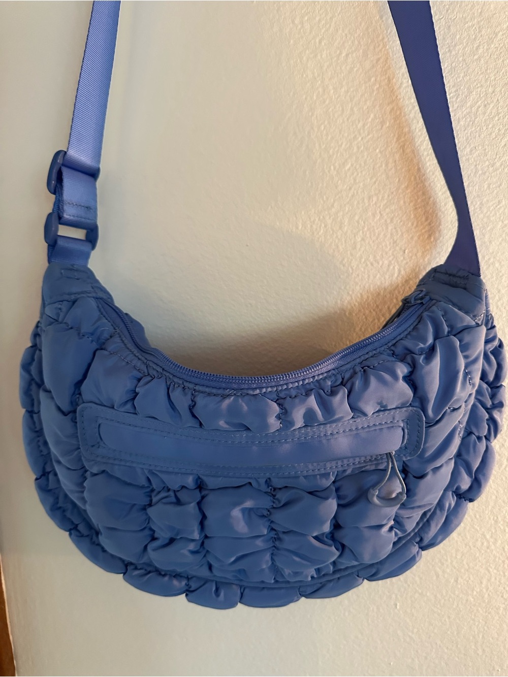wild fable Quilted Crescent Shoulder Bag in Periwinkle